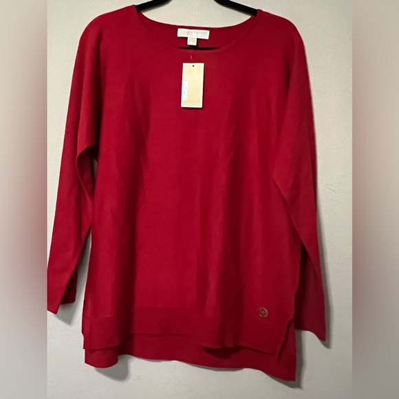 G - Michael Kors Red Knit Sweater - Picture 1 of 5